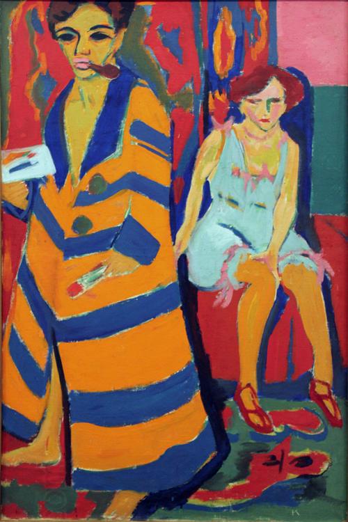 Ernst Ludwig Kirchner self-Portrait with Model (nn03) China oil painting art